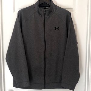 Under Armour Mens Zip Up Sweatshirt Grey XXL